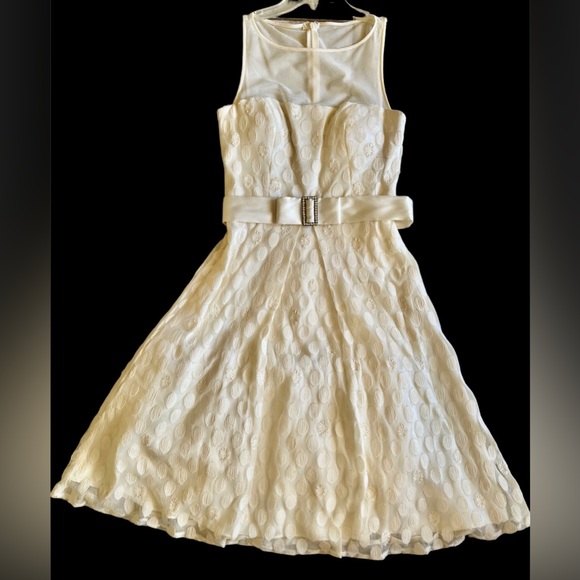 JS Boutique Dresses & Skirts - Rockabilly 50’s style pale yellow wedding dress
